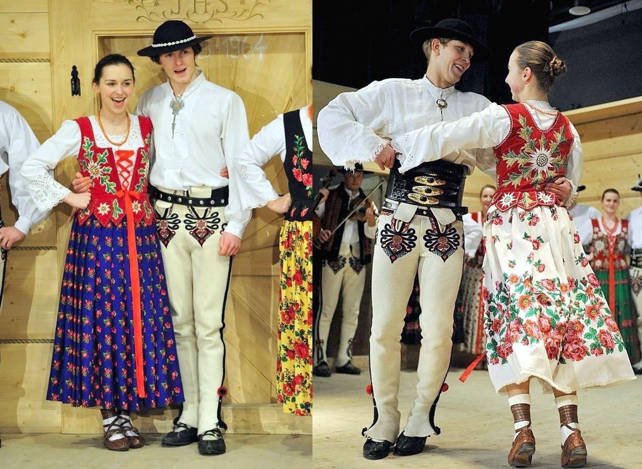Górale in traditional dress